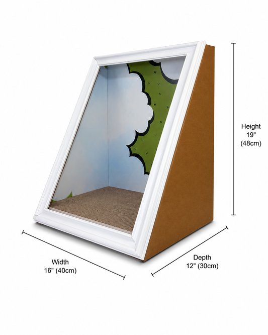 Pop-Art Clouds A-Frame Scratcher