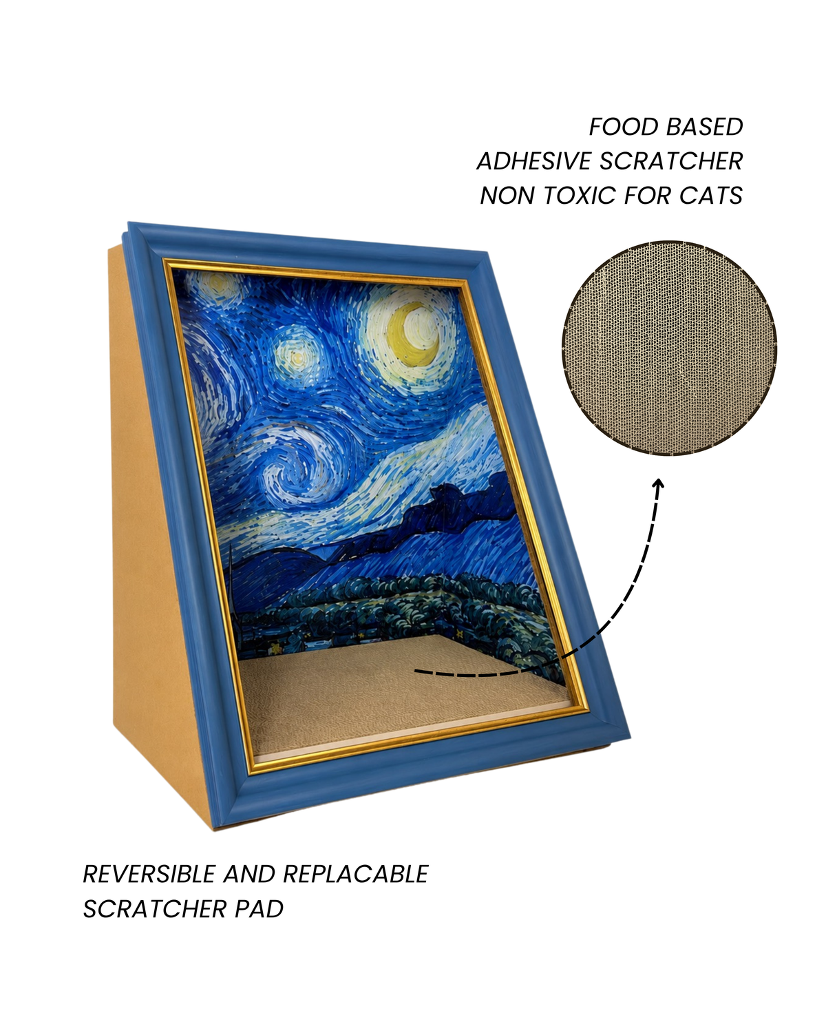 Starry Night A-Frame Scratcher