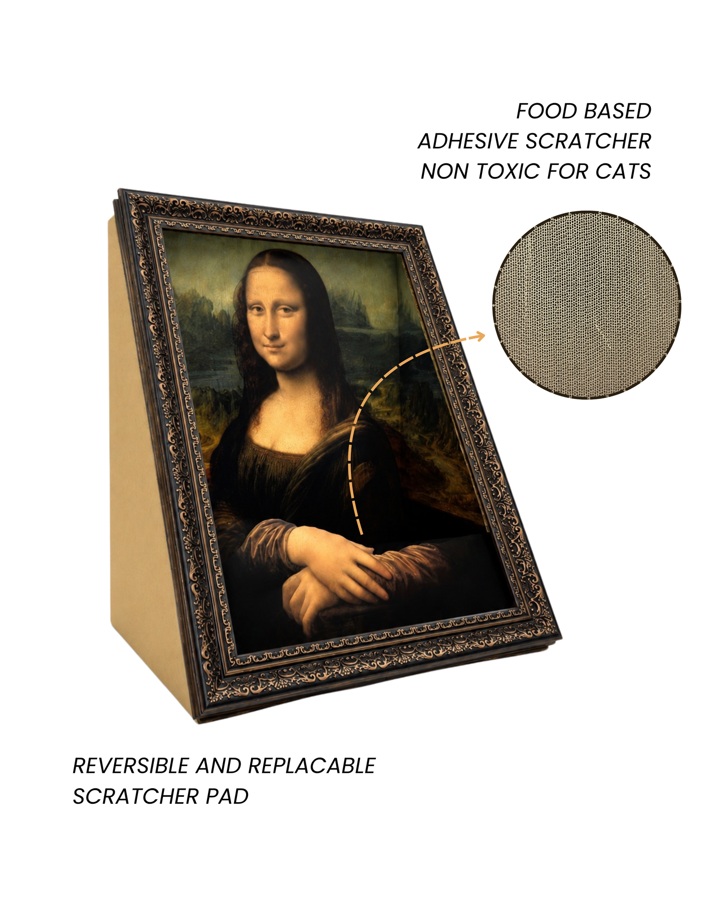 The Mona Lisa A-Frame Scratcher
