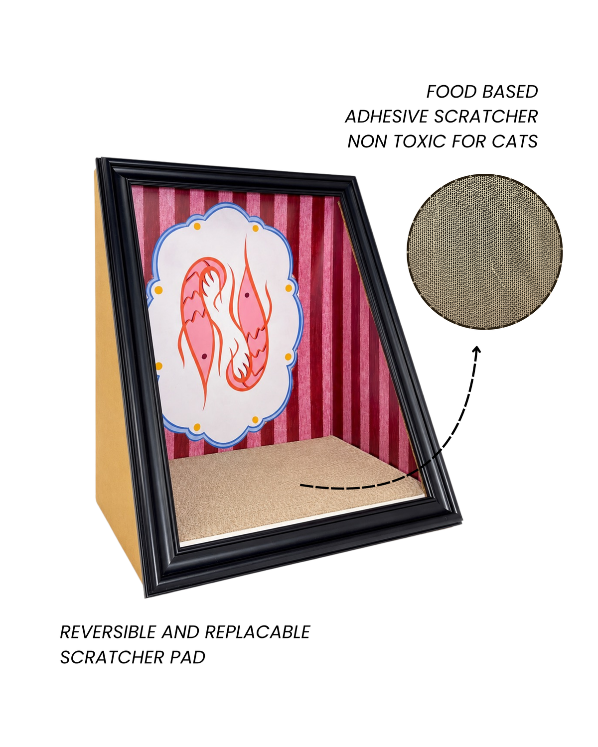 Whimsical Prawn A-Frame Scratcher
