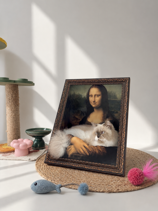 The Mona Lisa A-Frame Scratcher