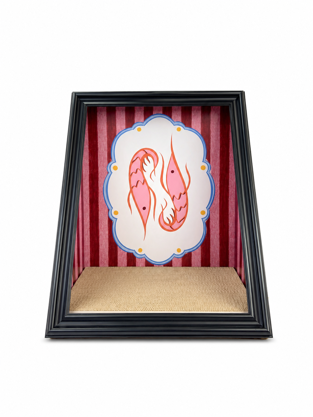 Whimsical Prawn A-Frame Scratcher