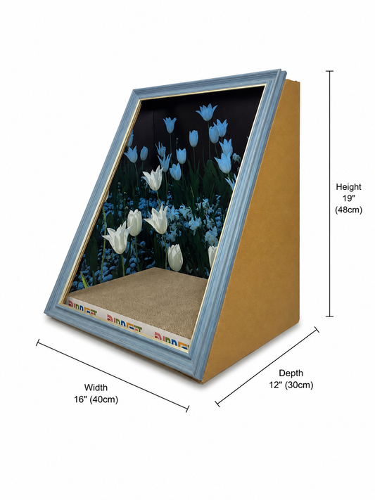 Midnight Tulips A-Frame Scratcher